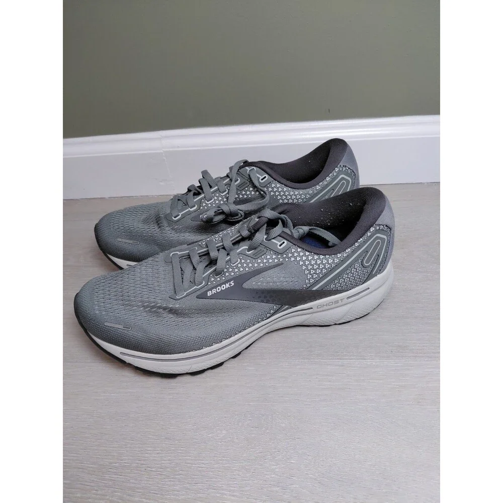 Size 9 2E - Brooks Ghost 14 Grey Alloy Men's Sneakers